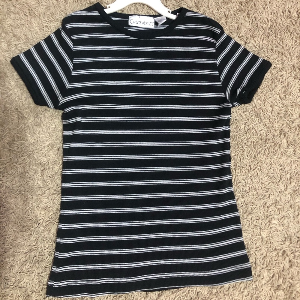 Black & White striped shortsleeve